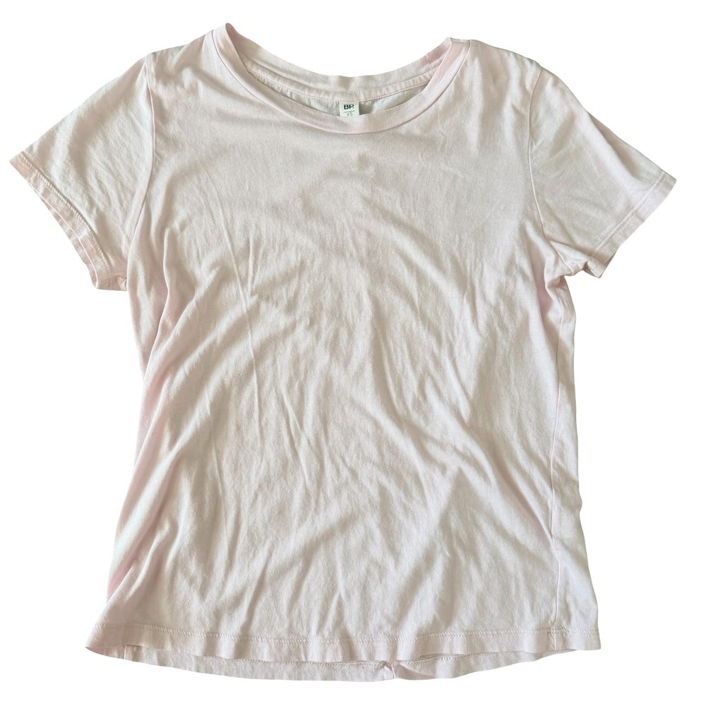 BP Light Pink Cotton Modal Short Sleeve Crewneck Tshirt Womens XS